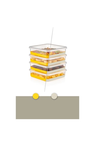 8 contenitori con coperchi in plastica senza BPA - 55 cl