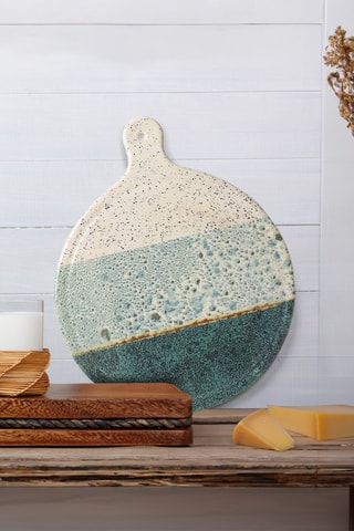 Plato para queso de gres - 26 cm