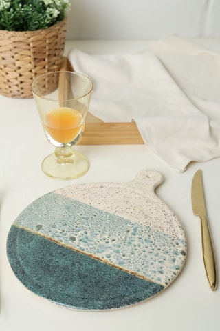 Plato para queso de gres - 26 cm