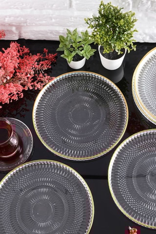 6 piatti piani Marsilya - 20 cm