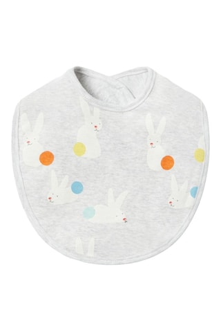 3 baberos - Gris claro jaspeado