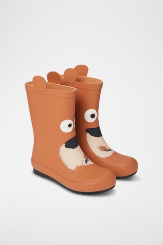 Botas de agua con orejas - Marrón claro