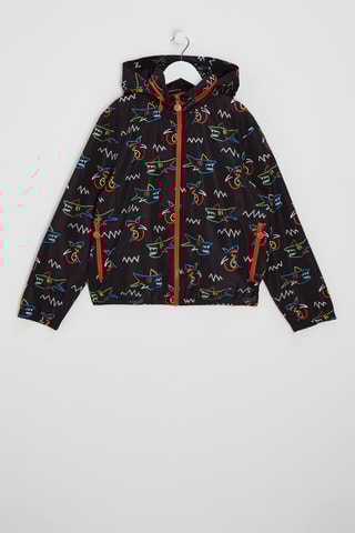 Cortavientos con capucha - Negro