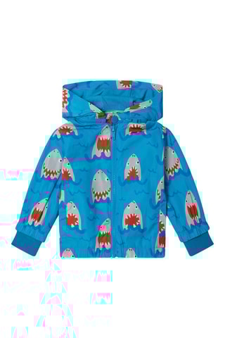 Cortavientos con capucha - Azul pato