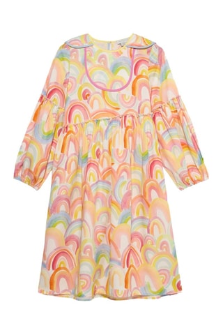 Jurk - Oranje en Wit