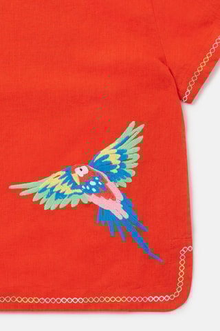 Camiseta de lino - Rojo