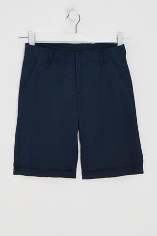 Short de lino - Azul marino