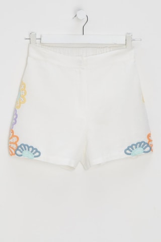 Short de lino - Marfil