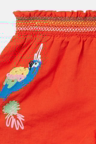 Short de lino - Naranja