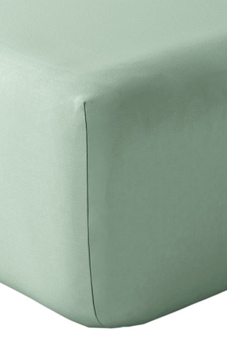 Sábana bajera de percal de algodón 80 hilos/cm² - Verde