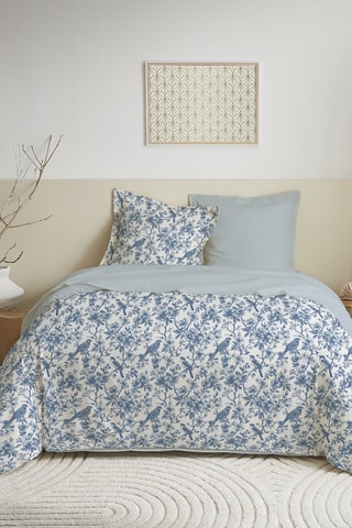 Juego de nórdico de algodón 57 hilos/cm² - Azul