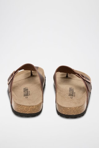 Sandali in pelle - Marrone