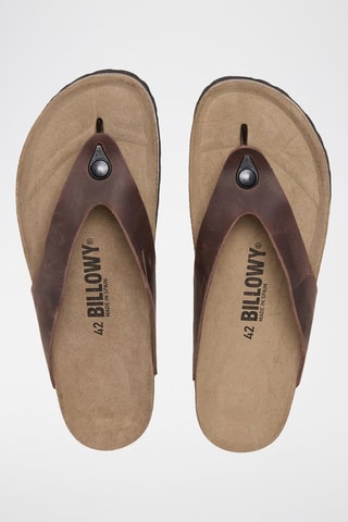 Sandali in pelle - Marrone