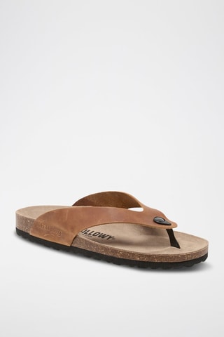 Sandali in pelle - Marrone