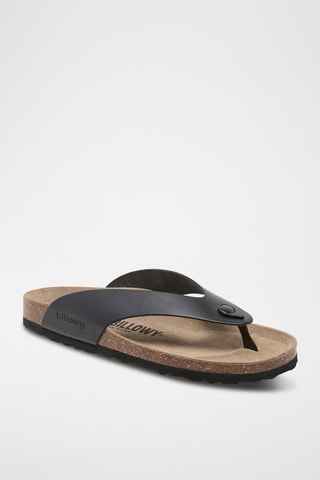 Sandali in pelle - Nero