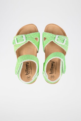 Sandali Rosso - Verde chiaro melange