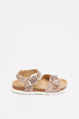 Sandali - Dorato e marrone scuro