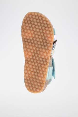 Sandali in pelle Rosso - Turchese