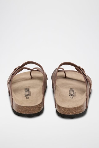 Sandali in pelle - Marrone