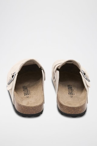 Sabot in pelle - Beige