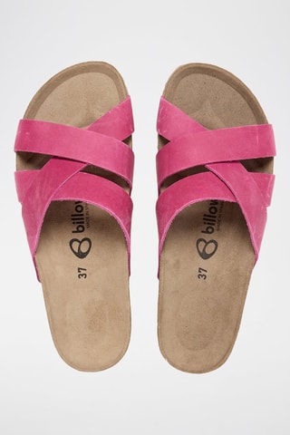 Mules em couro - Rosa