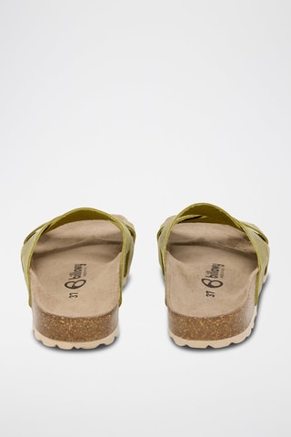 Mules em couro - Verde