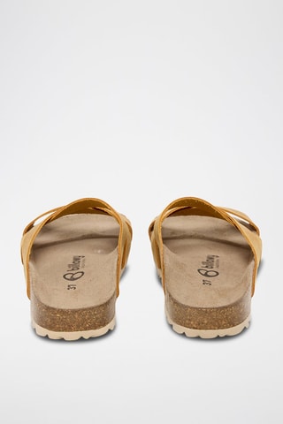 Mules em couro - Amarelo