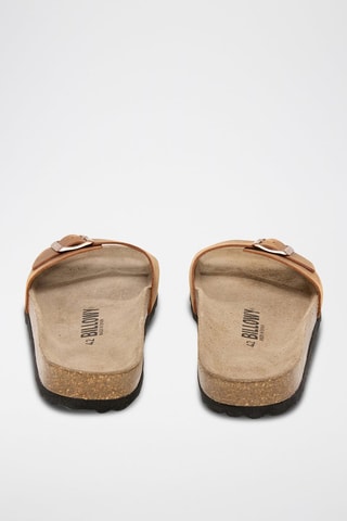 Ciabatte in pelle - Marrone