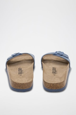 Ciabatte in pelle - Blu