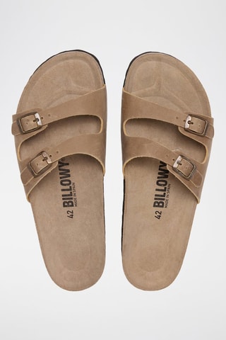 Ciabatte in pelle - Beige