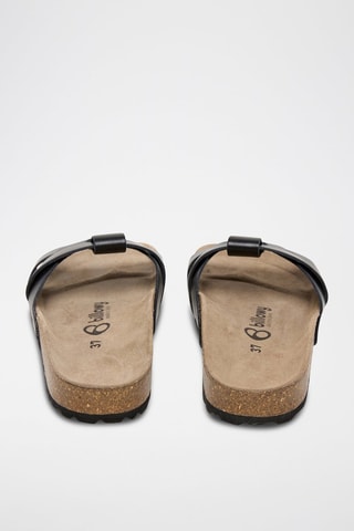 Mules em couro - Preto