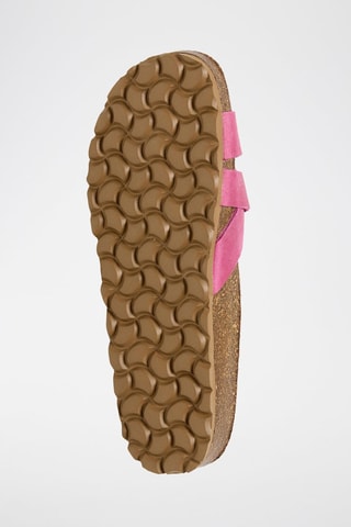 Mules em couro - Rosa