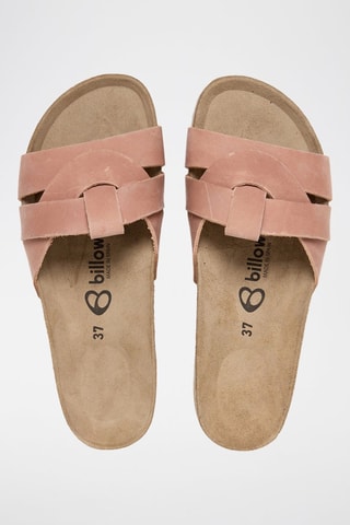 Mules em couro - Rosa