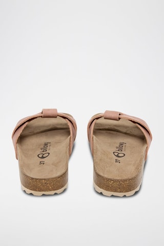 Mules em couro - Rosa