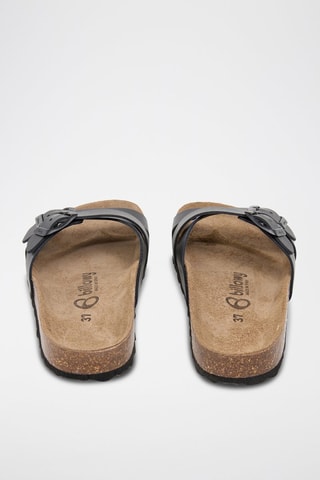 Mules em couro - Preto