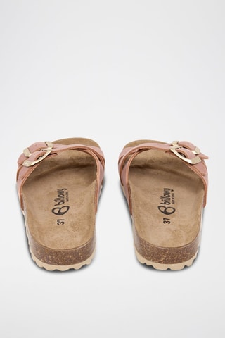 Mules em couro - Rosa