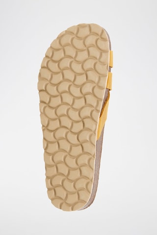 Mules em couro - Amarelo