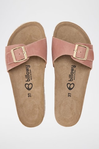 Mules em couro - Rosa