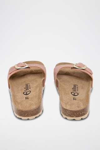 Mules em couro - Rosa