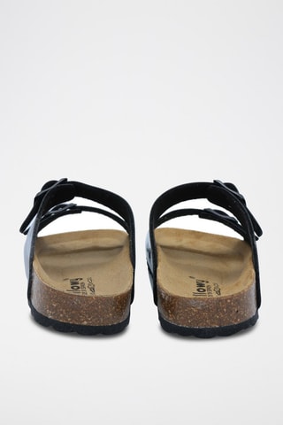 Mules envernizados Rosso Preto