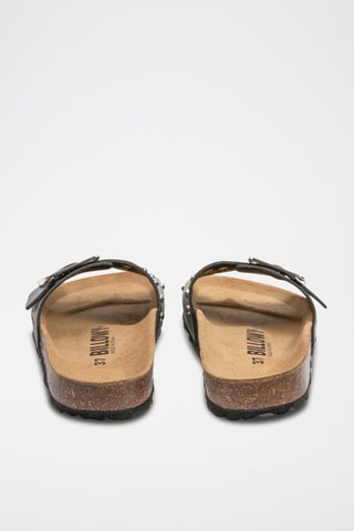 Mules en cuir - Noir