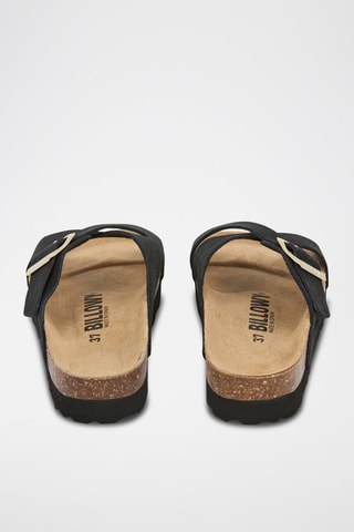 Mules em nobuck - Preto