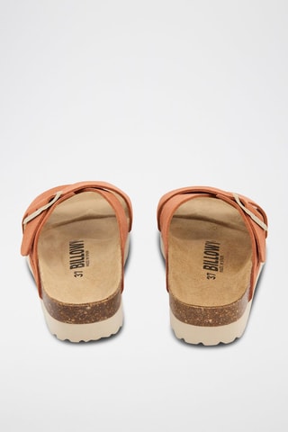 Mules em nobuck - Laranja