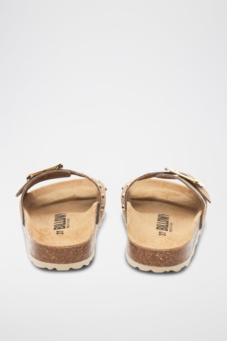 Mules en nubuck - Marron