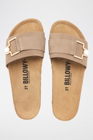 Mules em nobuck - Castanho