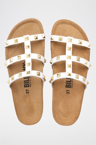 Mules em couro - Branco