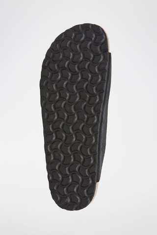 Ciabatte in pelle scamosciata - Nero