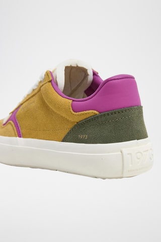 Baskets en cuir - Moutarde