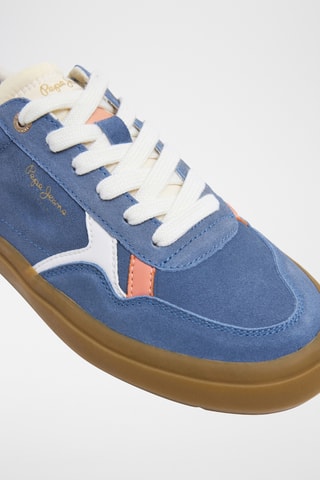 Baskets en nubuck - Bleu