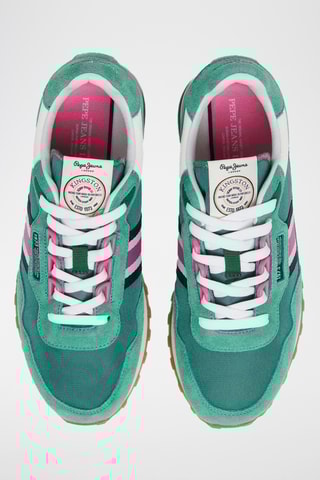 Baskets en nubuck - Vert